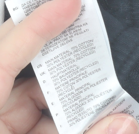 Adidas Girls Black Jogger Trousers 9-10 Years Sports Cotton Blend