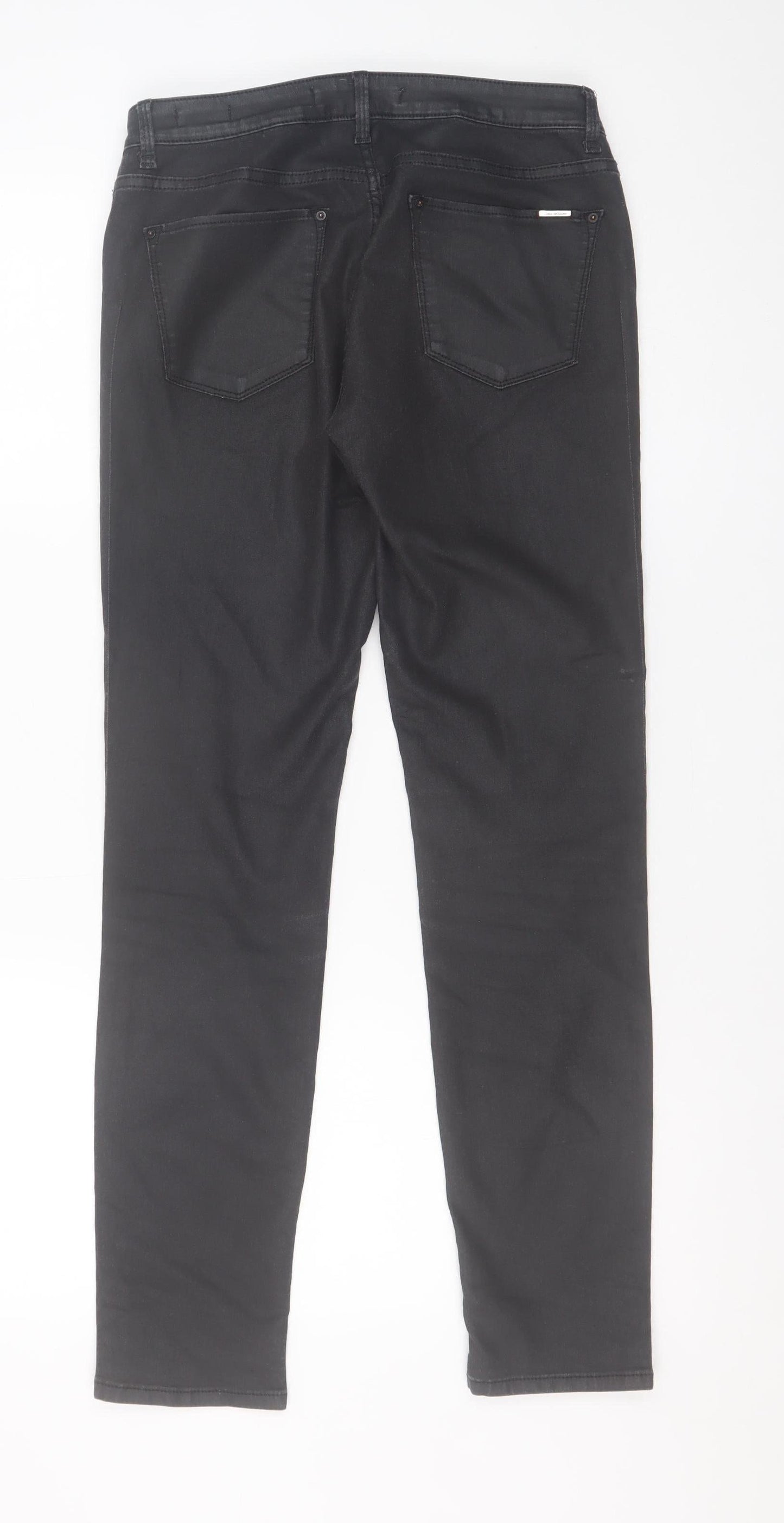Zara Woman Black Skinny Jeans Women's Size 12 Stretch Denim