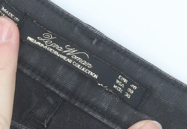 Zara Woman Black Skinny Jeans Women's Size 12 Stretch Denim
