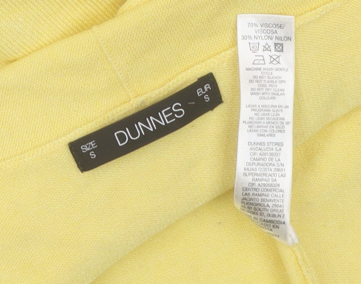 Dunnes Women's Yellow Open Front Long Sleeve Cardigan Size S