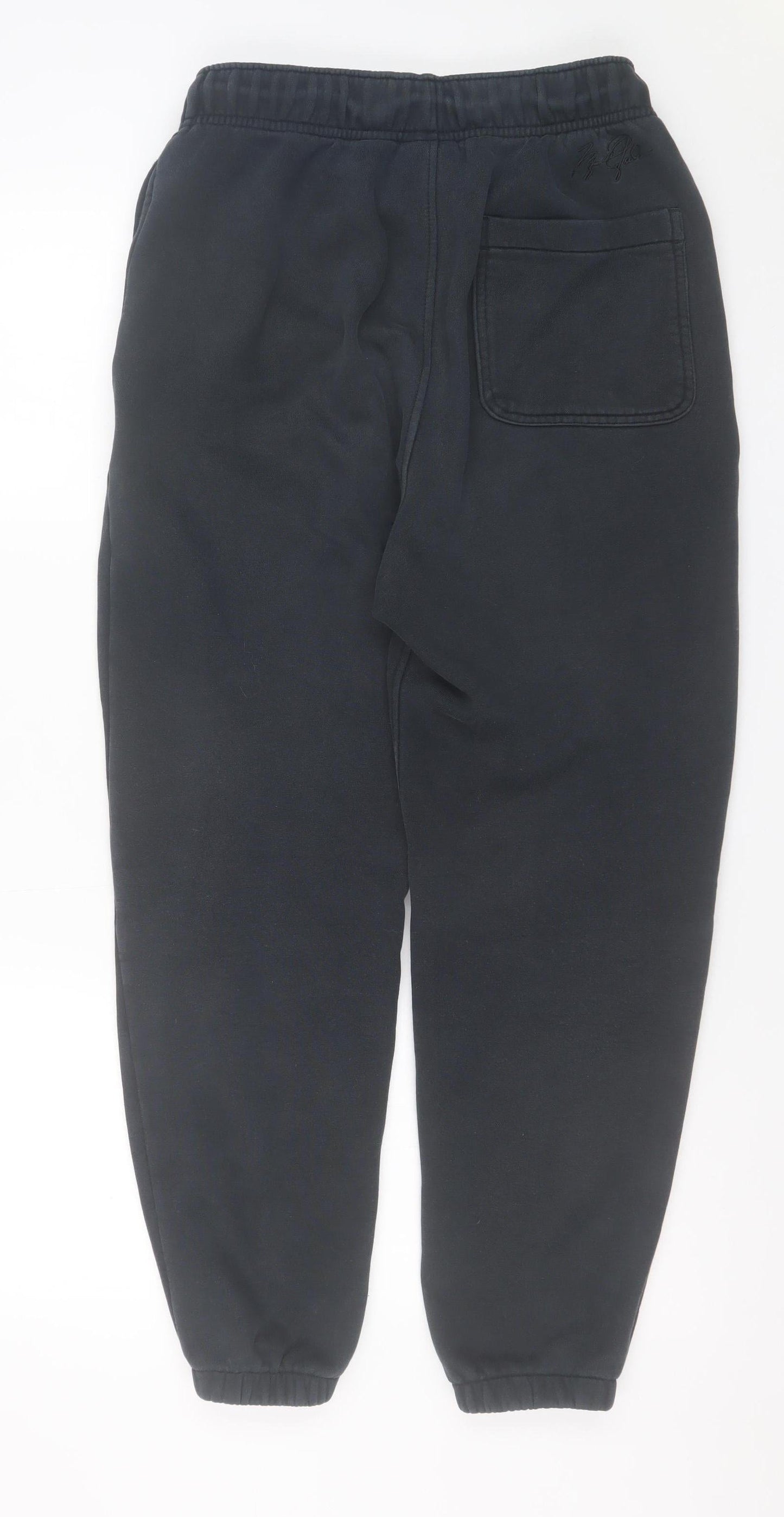 Jordan Men Black Jogger Sweatpants Small Fleece Cotton Blend