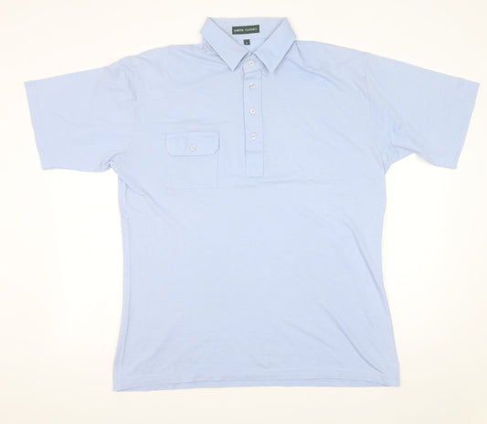 Kartel Classics Men’s Blue Cotton Blend Polo Shirt Size L