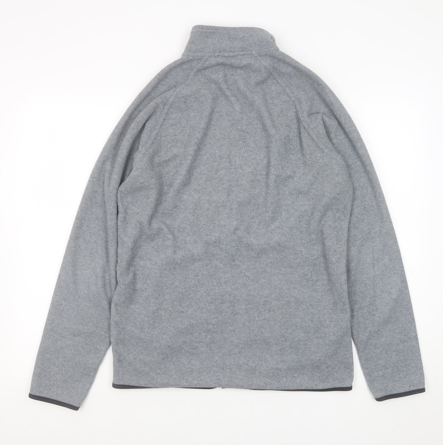Dunnes Men’s Grey Fleece Full Zip Jacket Size M Regular Fit