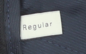 Esprit Mens Black Regular Fit Dress Trousers Size 34L Polyester Blend