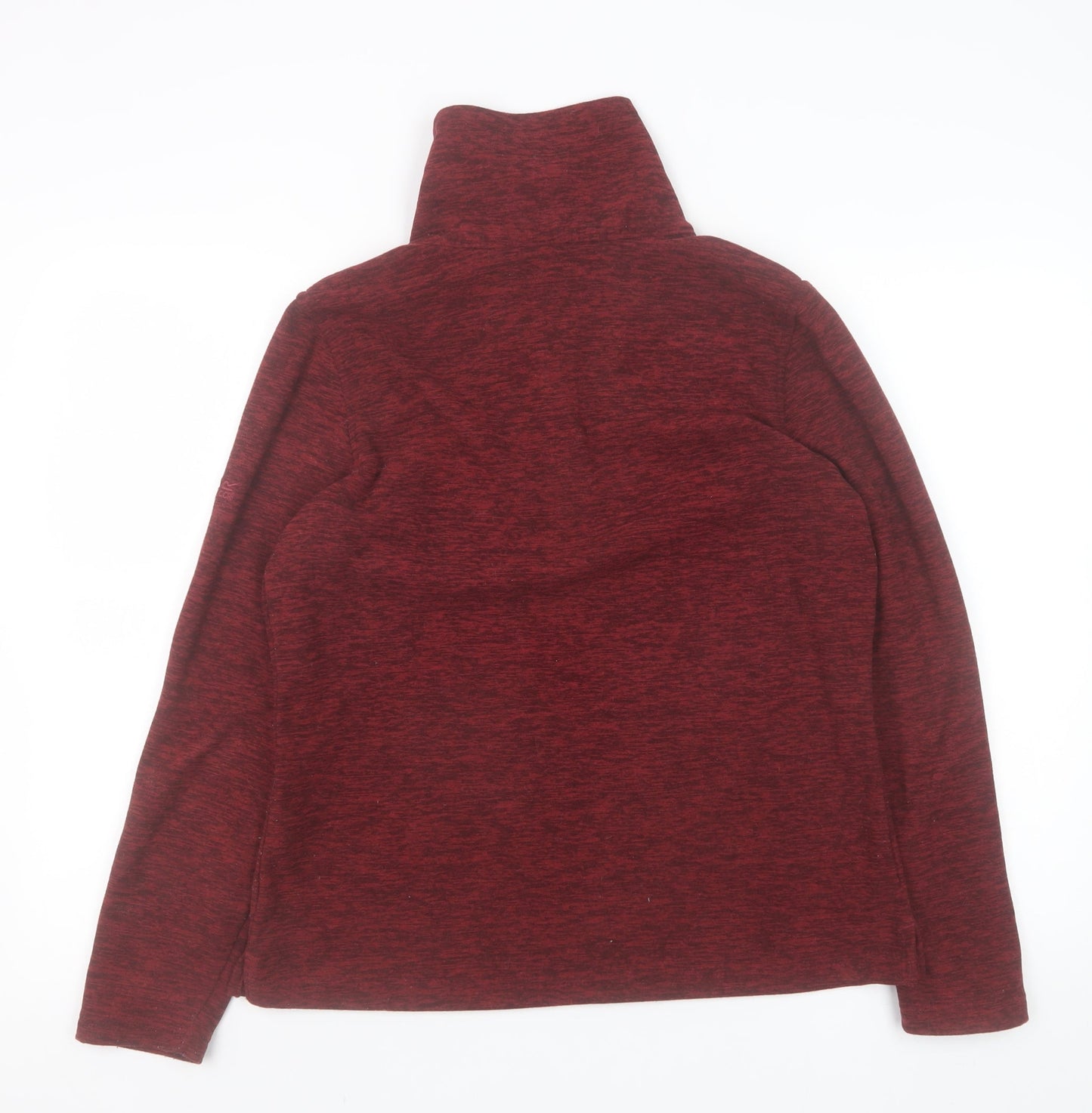 Regatta Great Outdoors Women Red 1/2 Zip Pullover Fleece UK 12