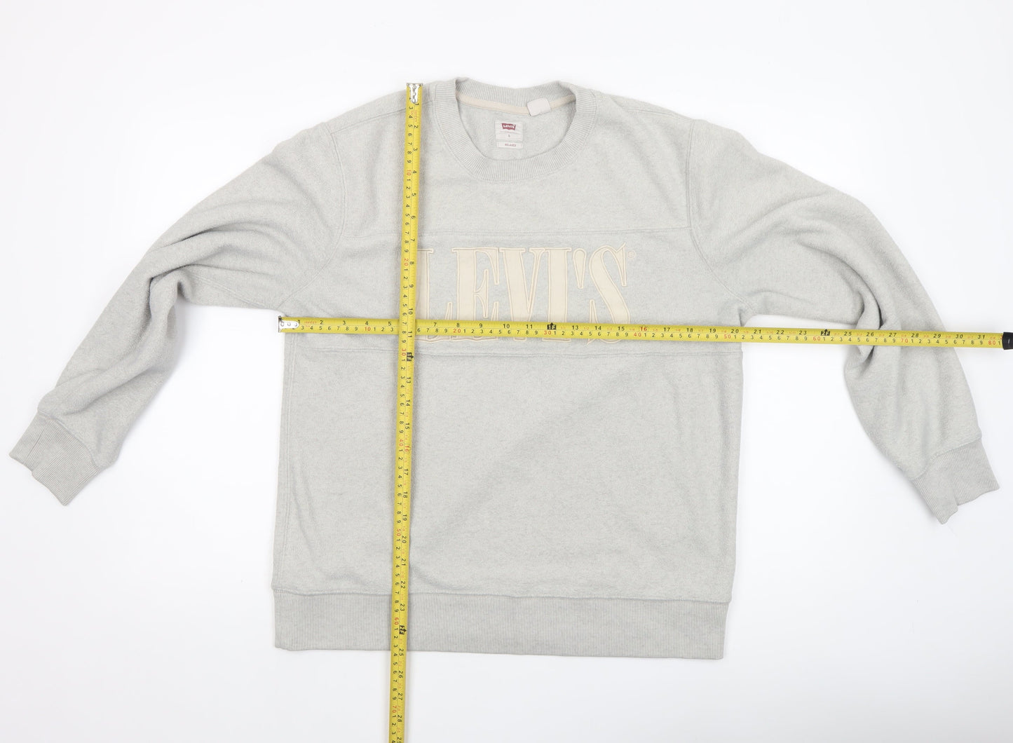 Levi's Men's Grey Relaxed Fit Crew Neck Sweatshirt Size S