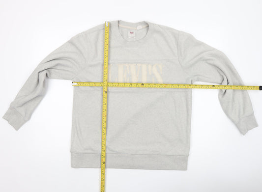 Levi's Men's Grey Relaxed Fit Crew Neck Sweatshirt Size S