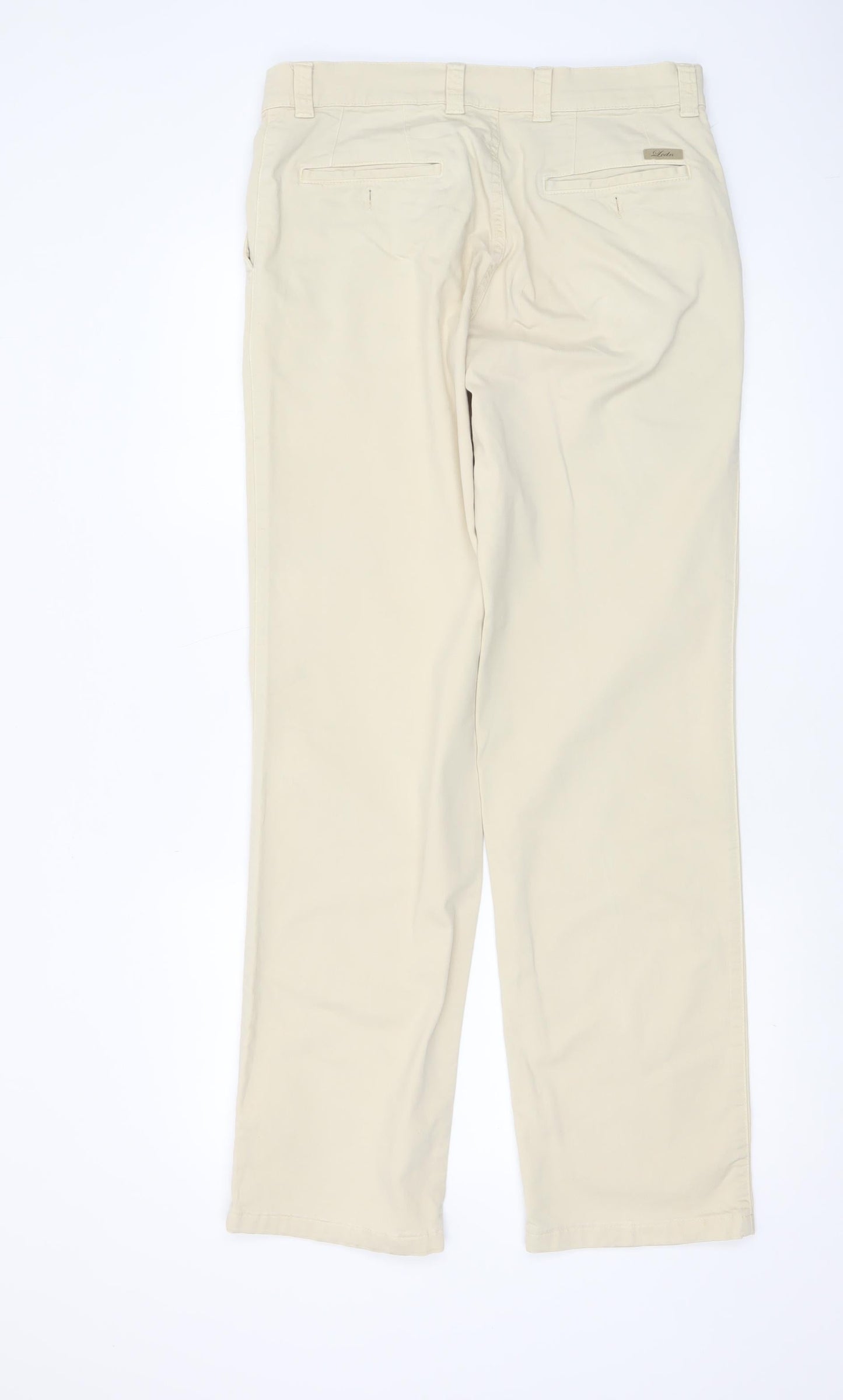 Lafaille Mens Beige Chino Trousers Size 34 Regular Cotton Comfort