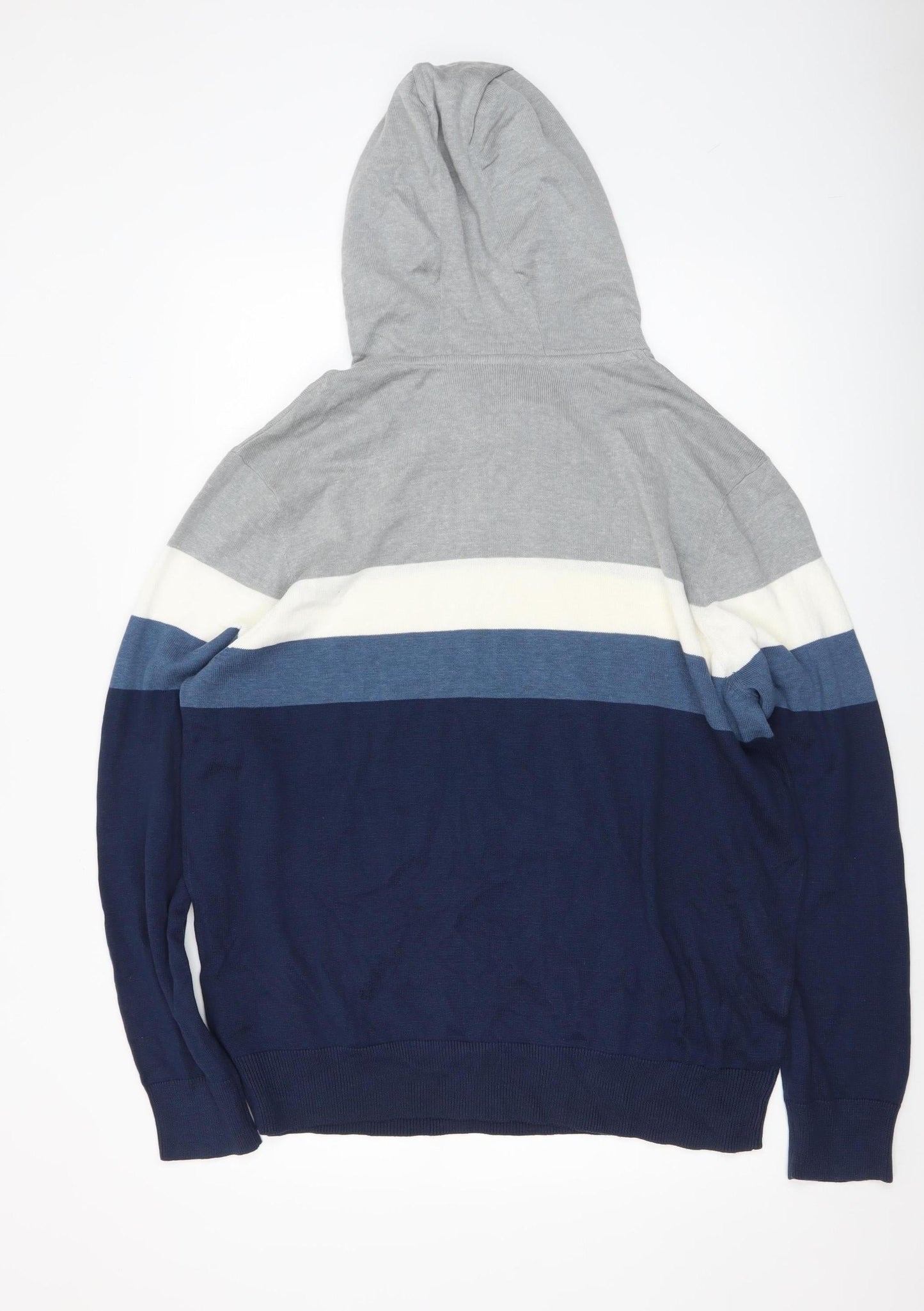 Bench Men’s Multicoloured 2XL Hooded Striped Pullover Jumper