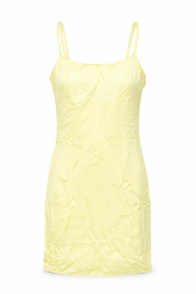 Zara Women Yellow Bodycon Sleeveless Short Dress Size 8