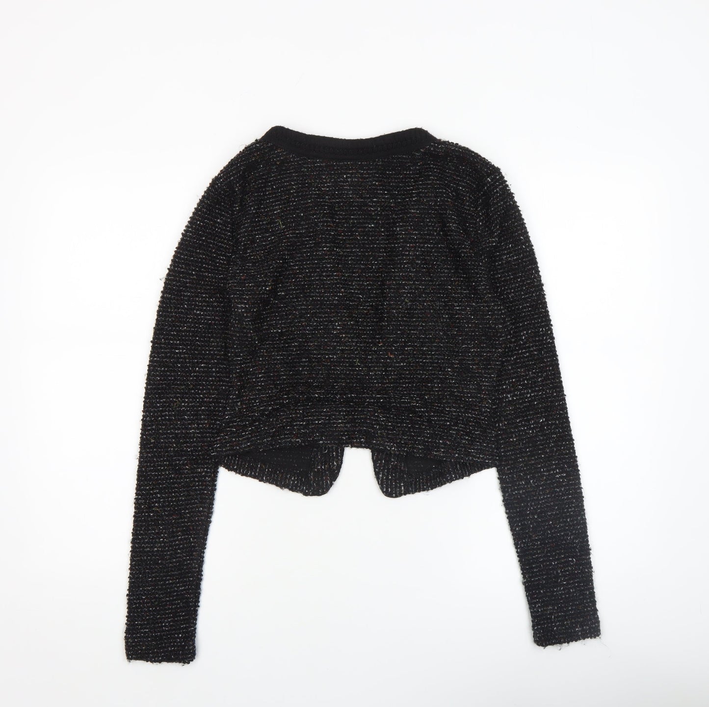 Vila Womens Black Knit Cardigan Small Long Sleeve Blazer Style