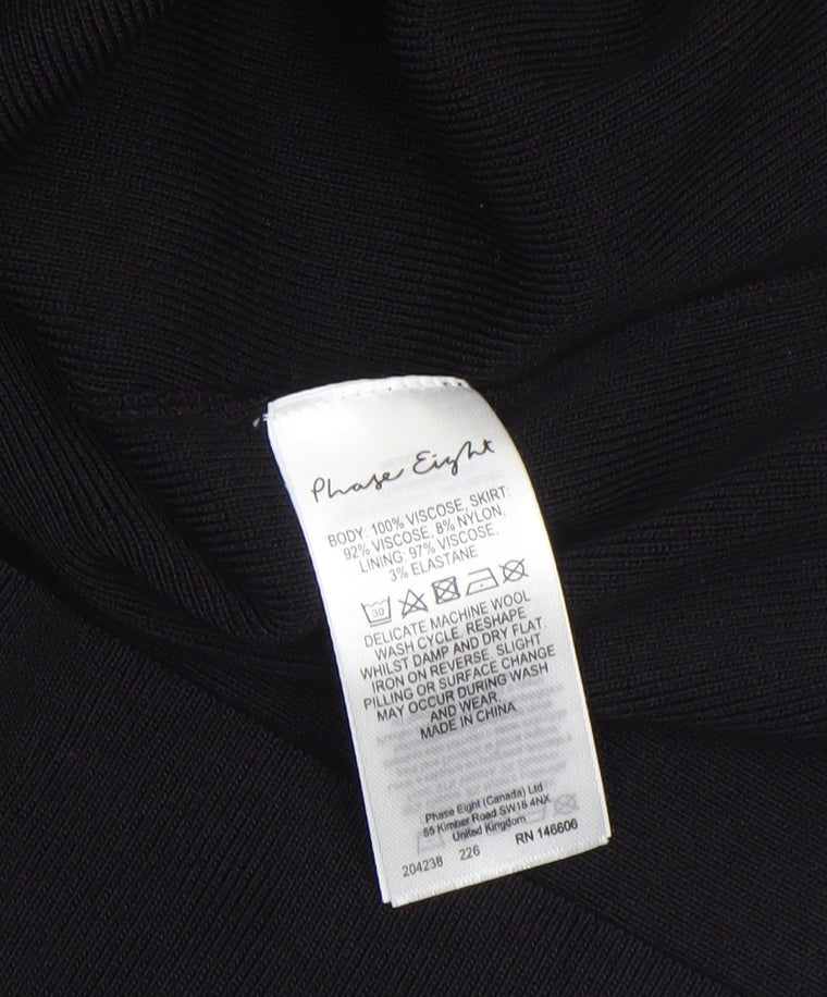 Phase Eight Women's Multicoloured Viscose Knit Pullover Jumper Size 12