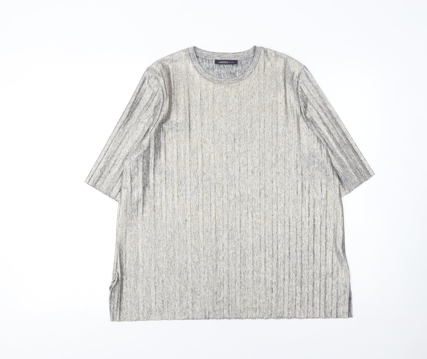 Marks and Spencer Women’s Silver Grey Tunic Top UK 10 Polyester Blend
