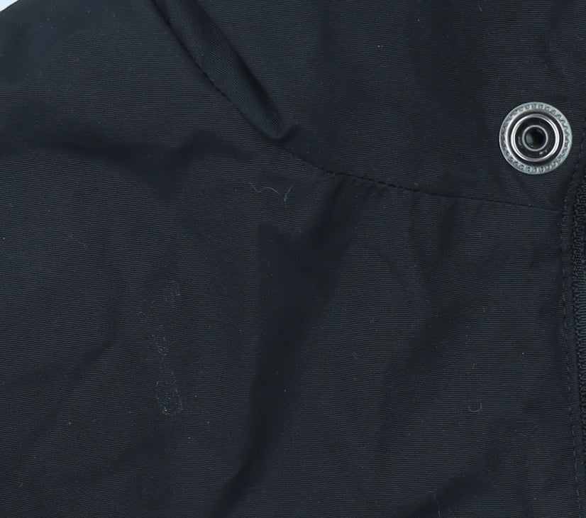 Obey Men's Black Anorak Hooded Jacket Size S Fleece Lined Winter Streetwear