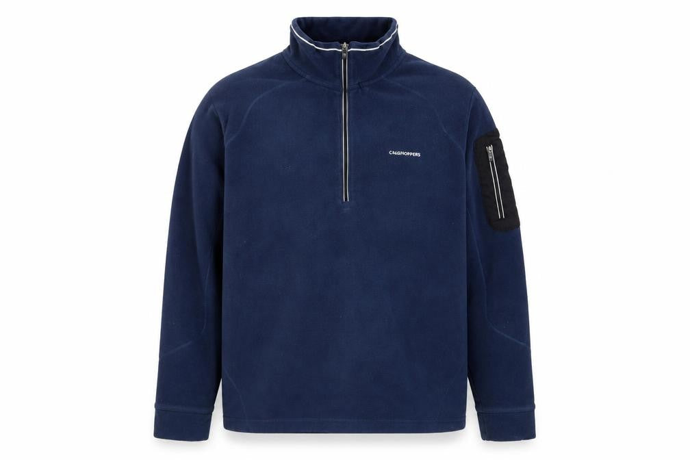 Craghoppers Men’s Blue Fleece 1/2 Zip Pullover Sweatshirt M