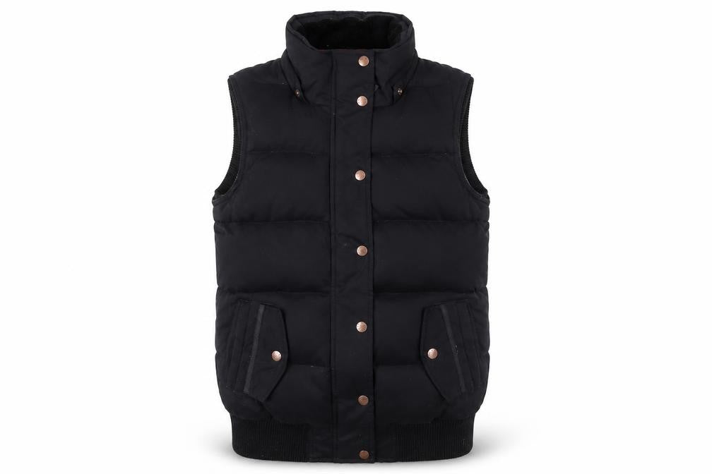 FatFace Women Black Size 8 Puffer Waistcoat Down Filled Gilet
