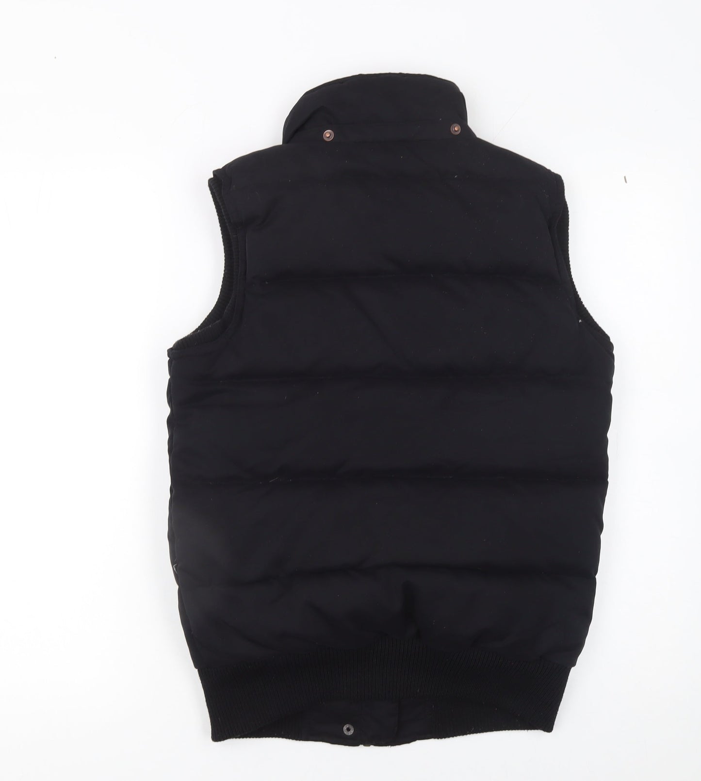 Fat Face Women Black Size 8 Puffer Waistcoat Down Filled Gilet