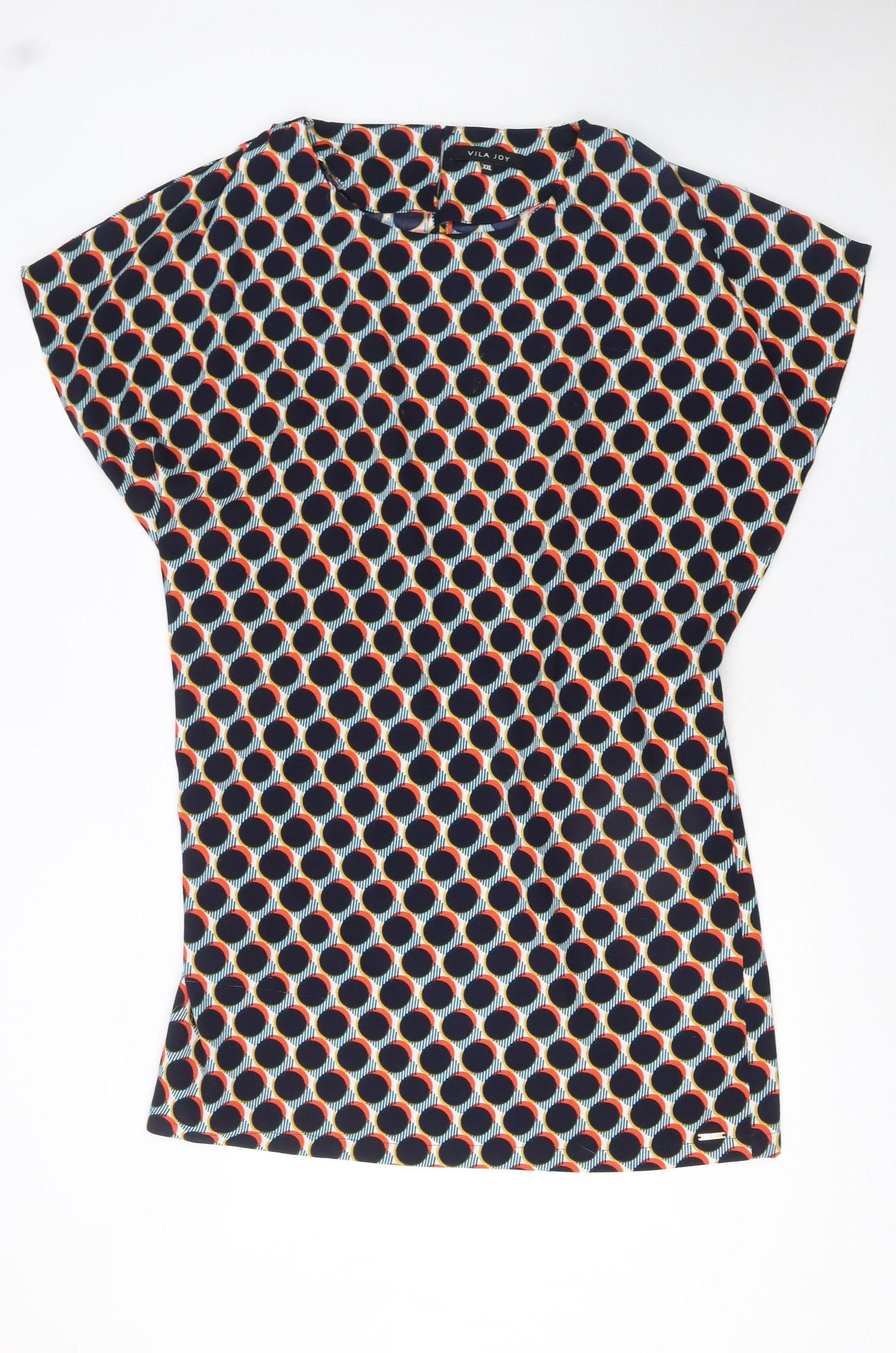 Vila Joy Women’s Multicoloured Geometric Shift Dress 2XL