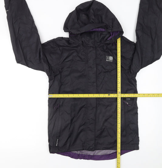 Karrimor Womens Black Waterproof Hooded Rain Jacket UK 8