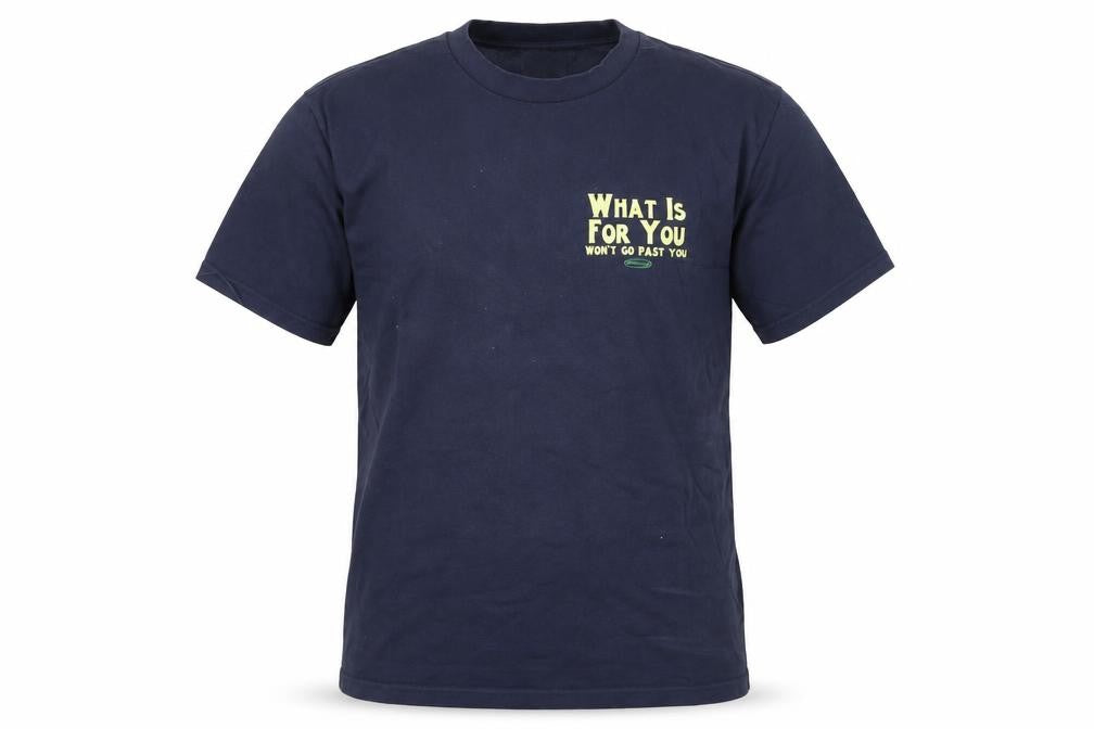 Storefront Men's Blue Graphic Quote T-Shirt Size M Regular Fit