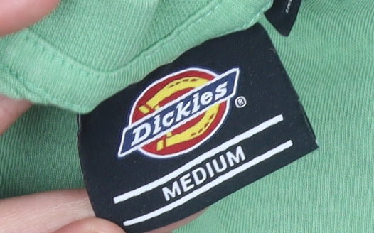 Dickies Men’s Green Logo Crew Neck Cotton Short Sleeve T-Shirt M