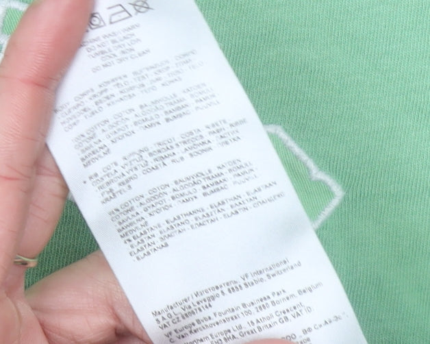 Dickies Men’s Green Logo Crew Neck Cotton Short Sleeve T-Shirt M