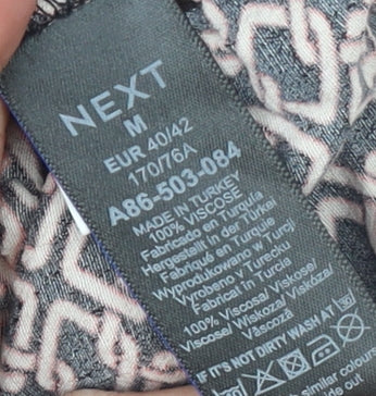 Next Womens Multicoloured Geometric Wrap Midi Skirt Size 14