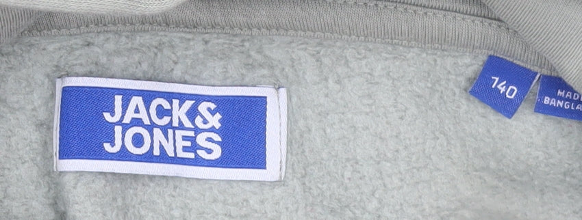 Jack & Jones Boys Green Pullover Hoodie Sweatshirt 12 Years Regular Fit