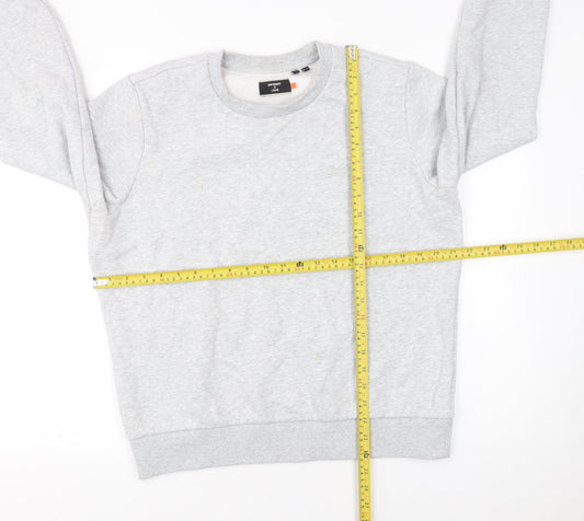 Superdry Women's Grey Crew Neck Pullover Sweatshirt UK 12