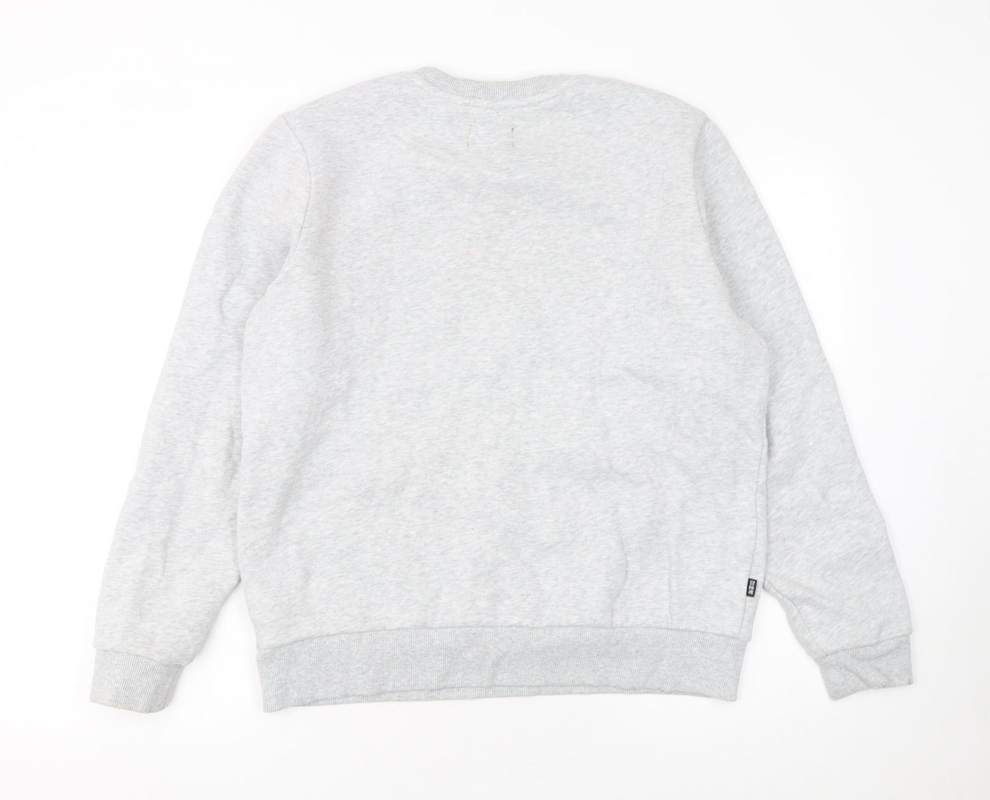 Superdry Women's Grey Crew Neck Pullover Sweatshirt UK 12