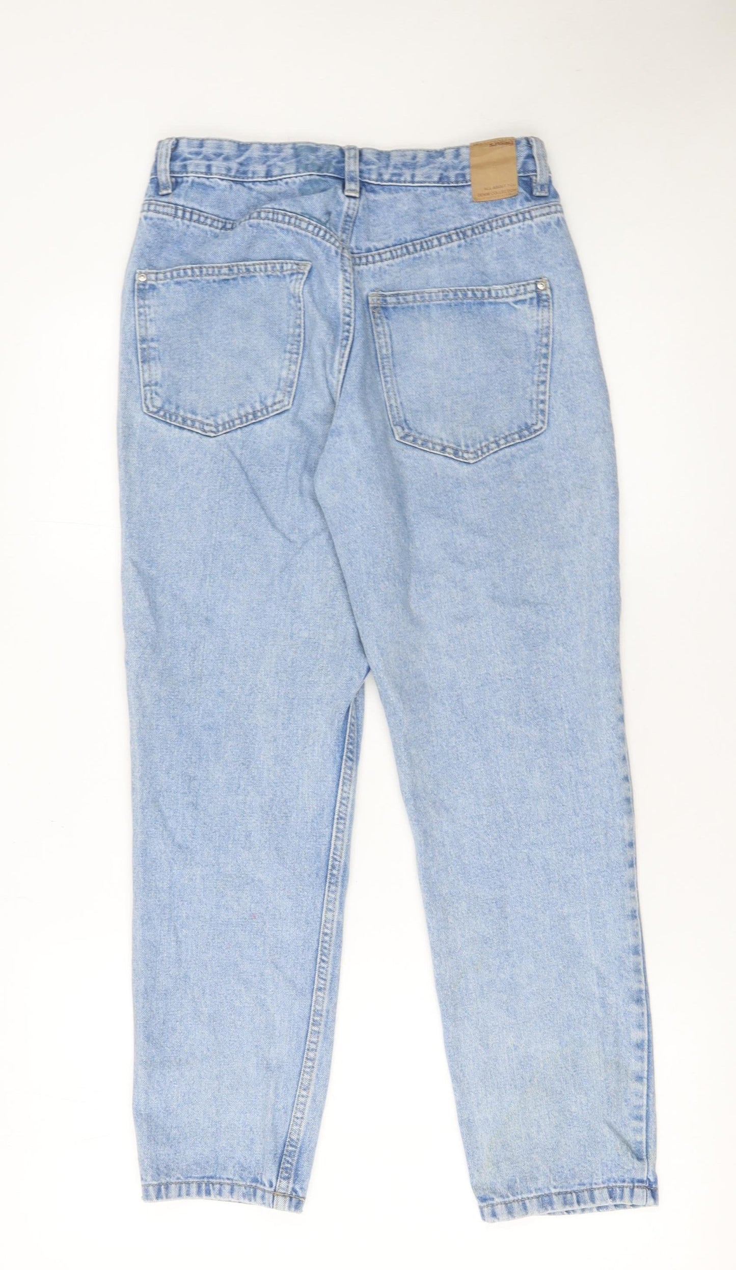 Sinsay Women Blue Mom High Rise Light Wash Denim Jeans Size 8