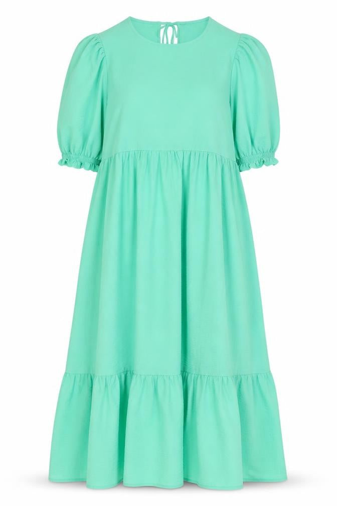 New Look Tall Women's Green Fit & Flare Midi Dress Size 10