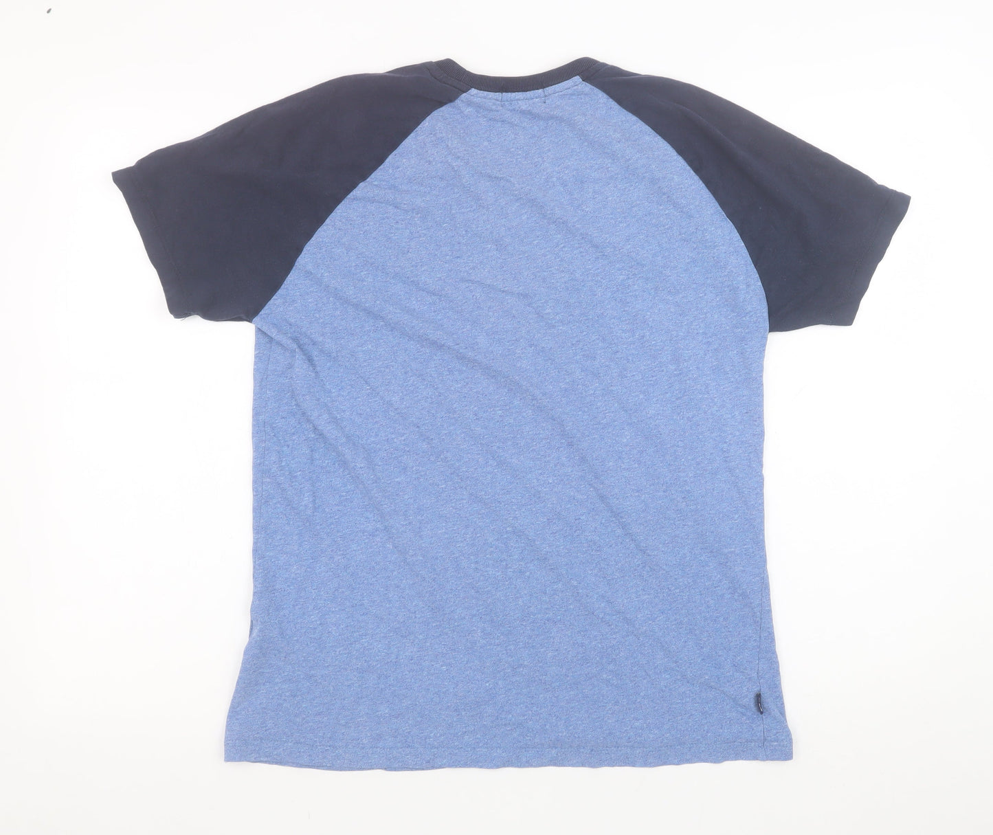 Superdry Men's Blue Colourblock Crew Neck Short Sleeve T-Shirt Size M