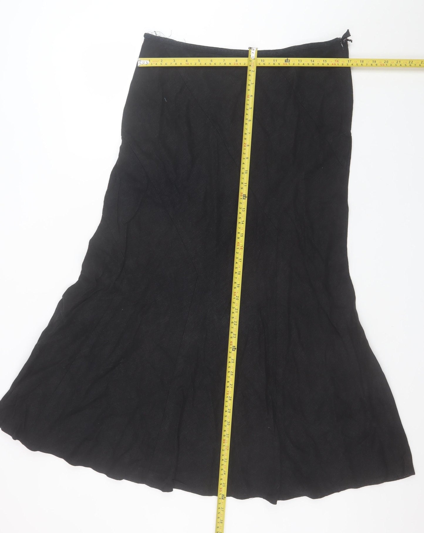 Wallis Women's Black A-Line Knee Length Dress Size 16