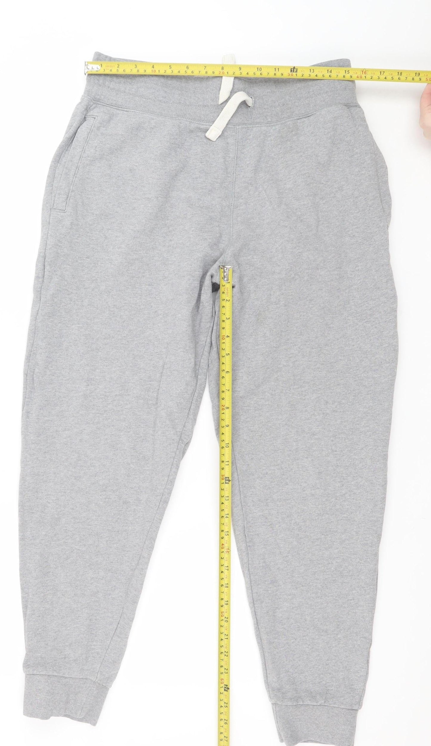 The Stronghold Men's Grey Jogger Trousers M Regular Fit Cotton Blend