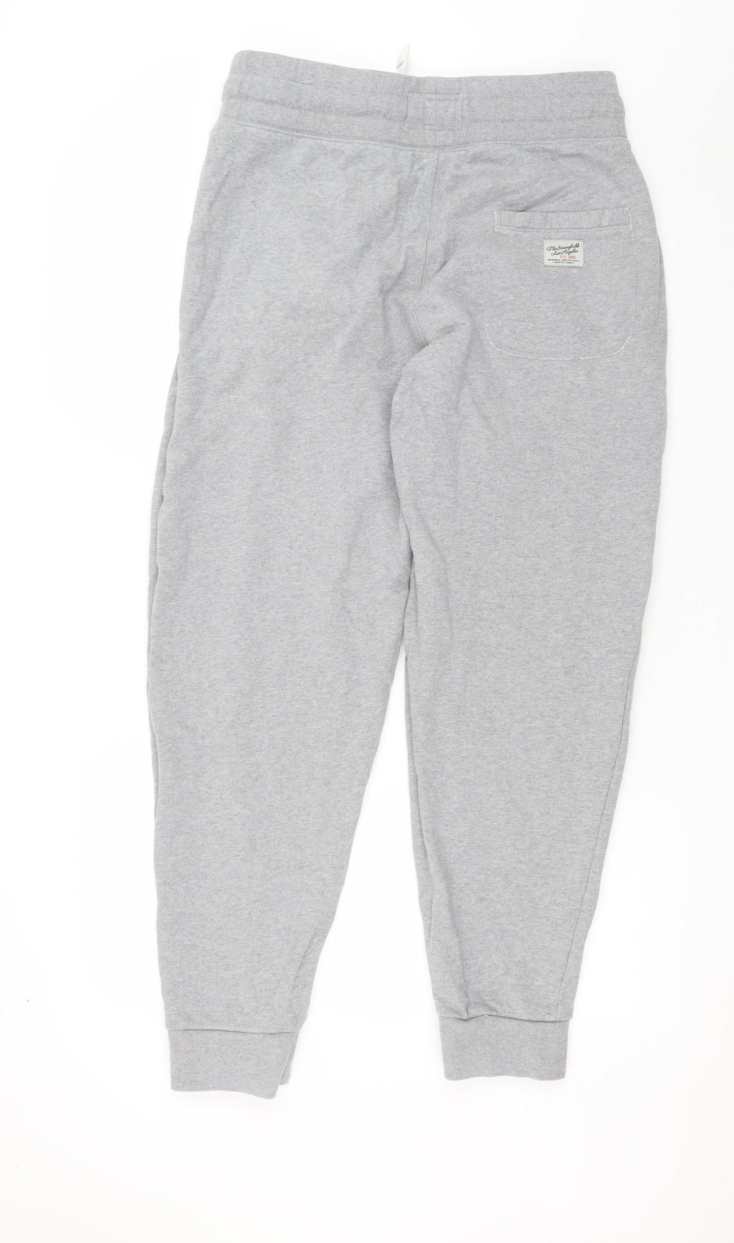 The Stronghold Men's Grey Jogger Trousers M Regular Fit Cotton Blend