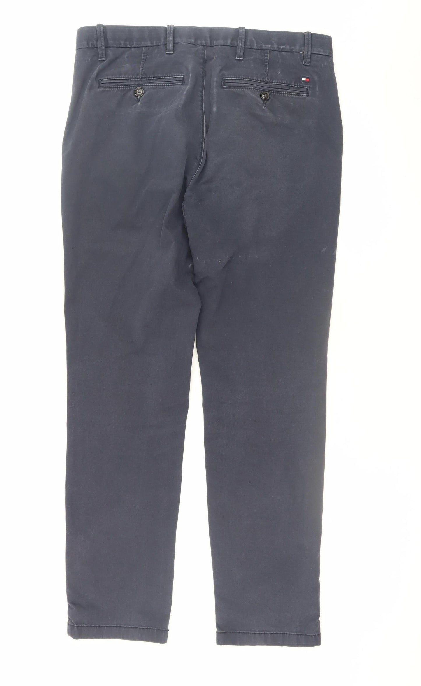 Tommy Hilfiger Men's Blue Slim Fit Chino Trousers 32/30