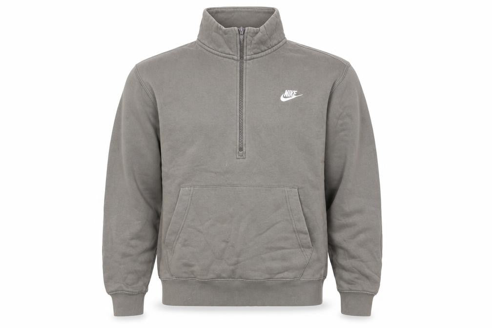 Nike Men's Brown 1/2 Zip Fleece Sweatshirt Small Regular Fit