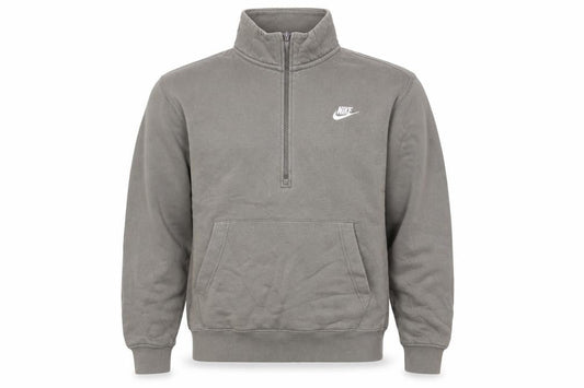 Nike Men's Brown 1/2 Zip Fleece Sweatshirt Small Regular Fit