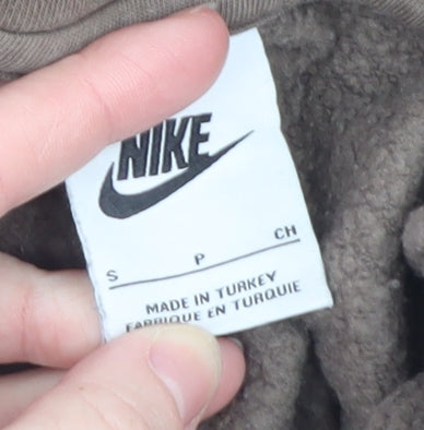 Nike Men's Brown 1/2 Zip Fleece Sweatshirt Small Regular Fit