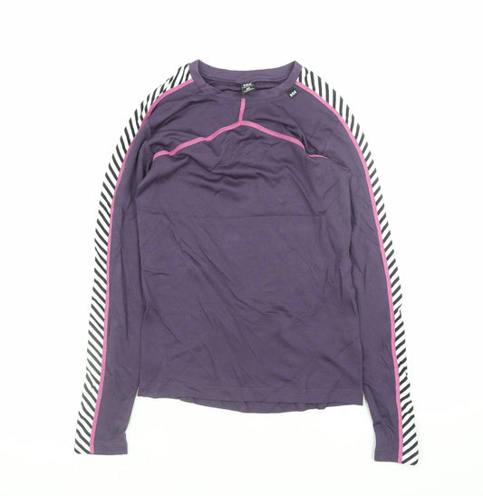 Helly Hansen Women's Purple Long Sleeve Active T-Shirt Size S