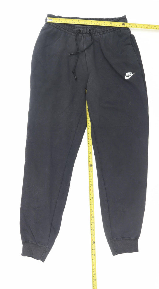 Nike Men’s Black Small Fleece Sweatpants Joggers Regular Fit