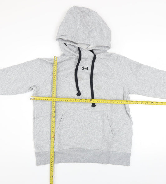 Under Armour Men’s Grey Pullover Hoodie Size S Relaxed Fit Fleece