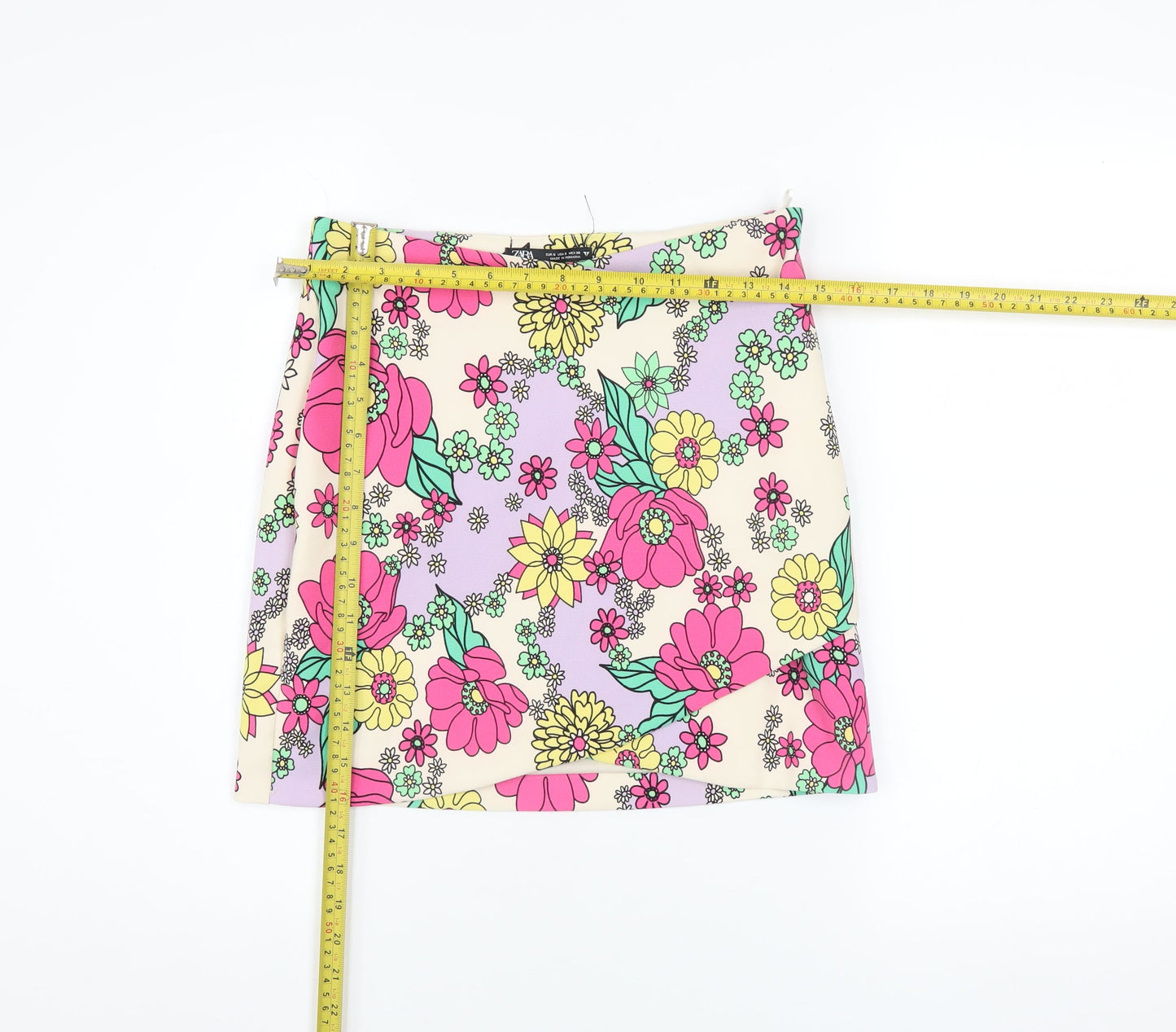 Zara Women’s Multicoloured Floral Mini Skirt Size S