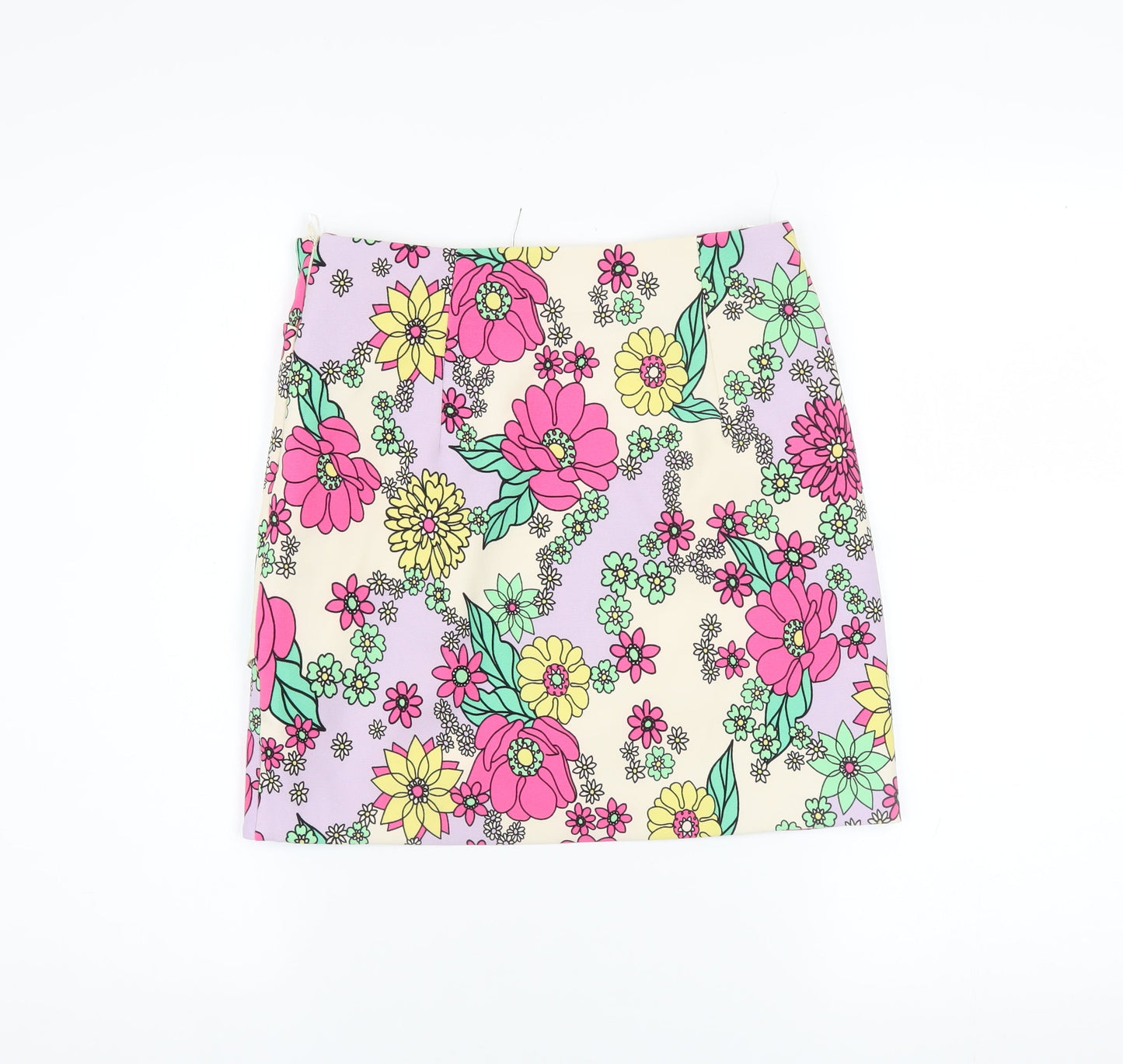 Zara Women’s Multicoloured Floral Mini Skirt Size S