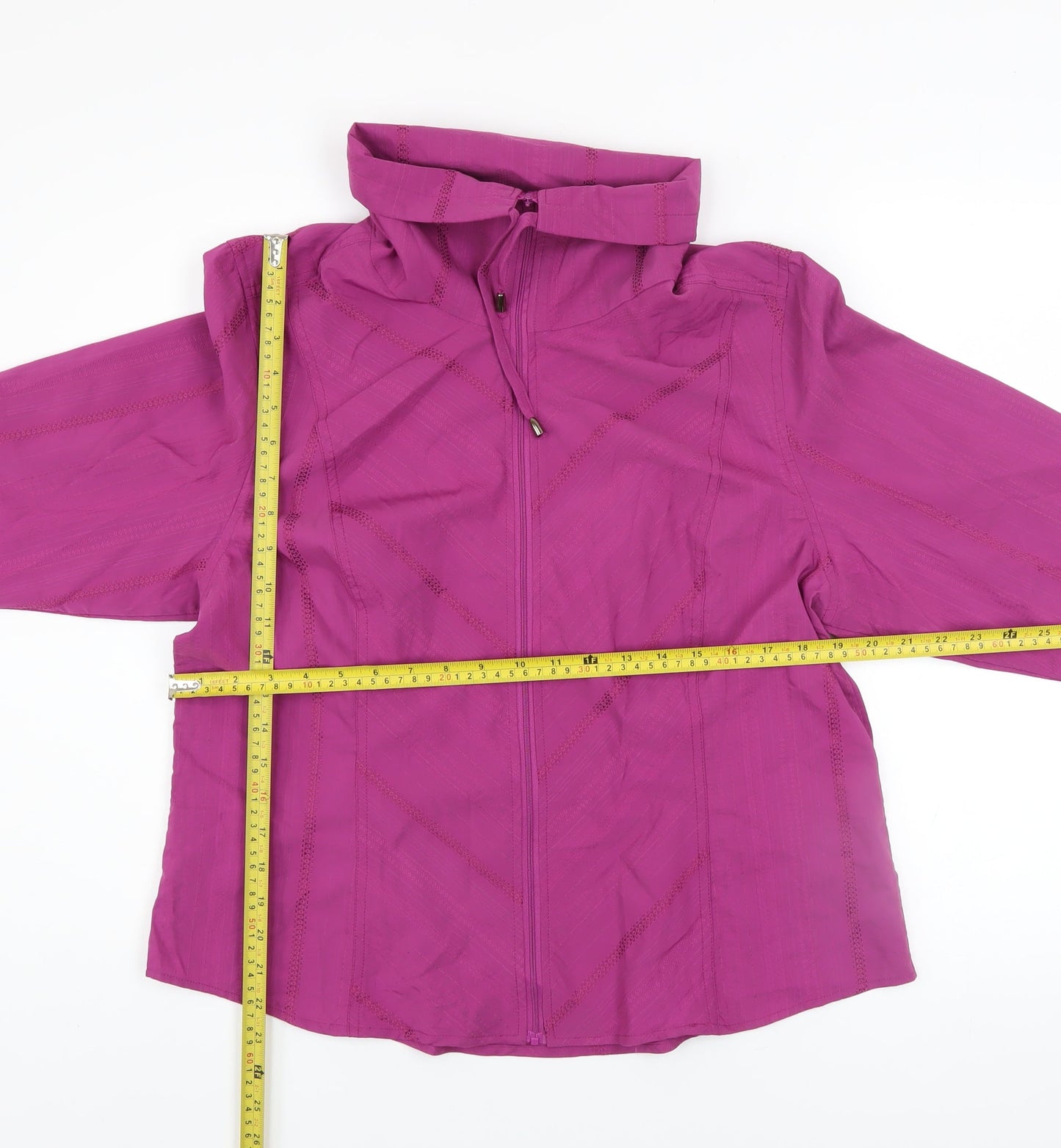 Jensen Women Purple 16 Lightweight Twill Zip Jacket