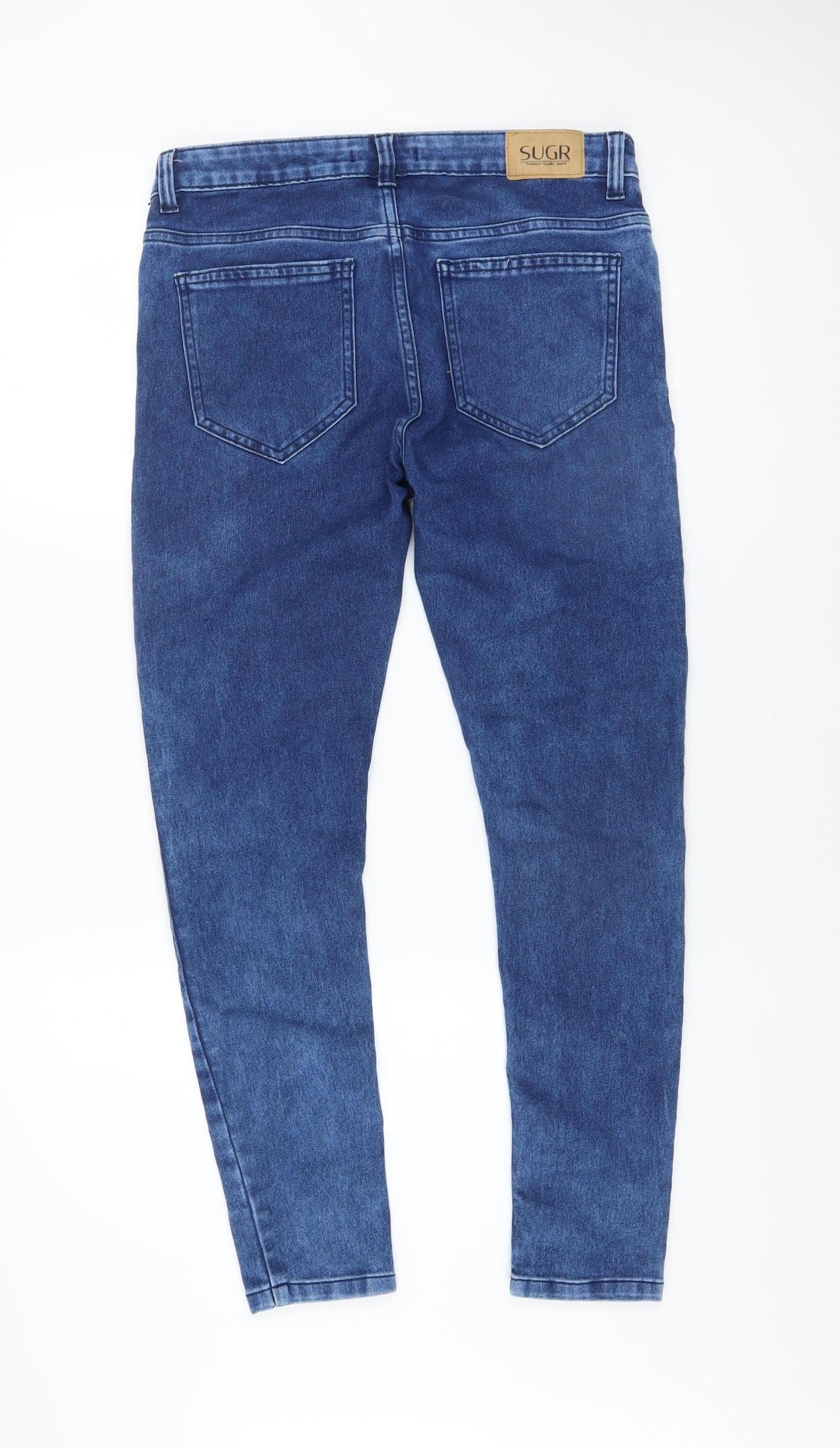 SUGR Women Blue Skinny Stretch Denim Jeans Size 32