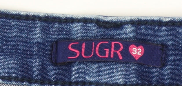 SUGR Women Blue Skinny Stretch Denim Jeans Size 32