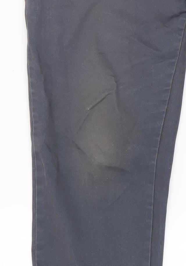 Easy Slim Fit Men's Grey Denim Jeans 32S Straight Leg