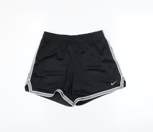 Nike Boys Black 12-13 Years Athletic Mesh Sports Shorts
